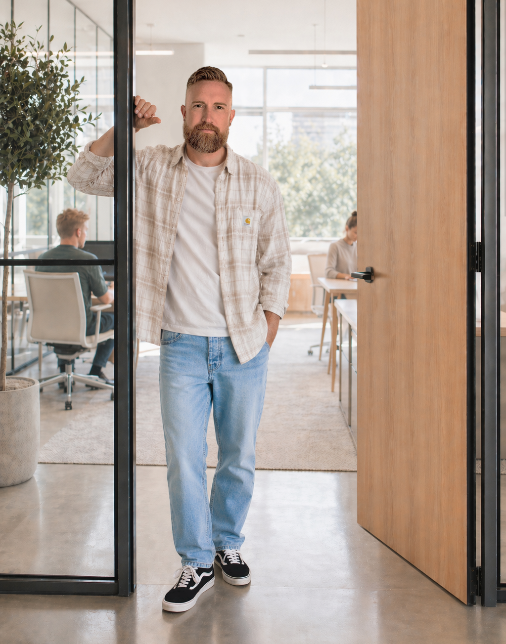 Jan Sabel im Büro